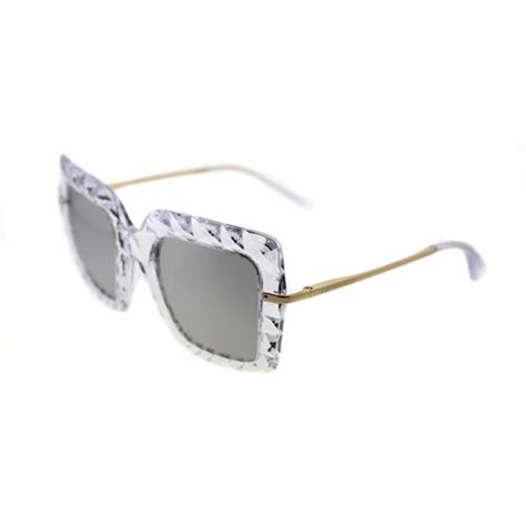 dolce gabbana 51mm square|Dolce & Gabbana 31336G Womens Square Sunglasses Crystal .